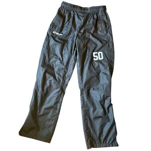 CCM Black Sports Pants with White accents